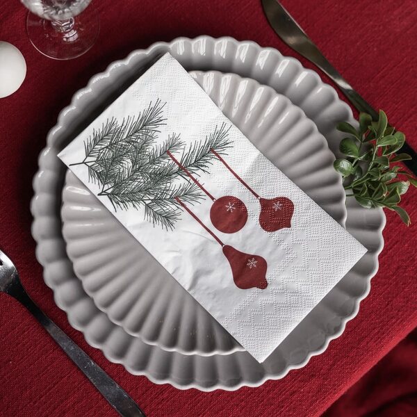 Storefactory Julgranskulor napkin 11 x 21 cm