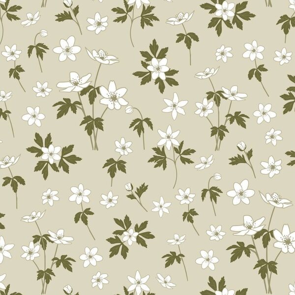 Ib Laursen Anemones gift wrapping paper 52,5 cm x 2 m