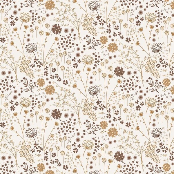 Ib Laursen Autumn flowers gift wrapping paper 52,5 cm x 2 m