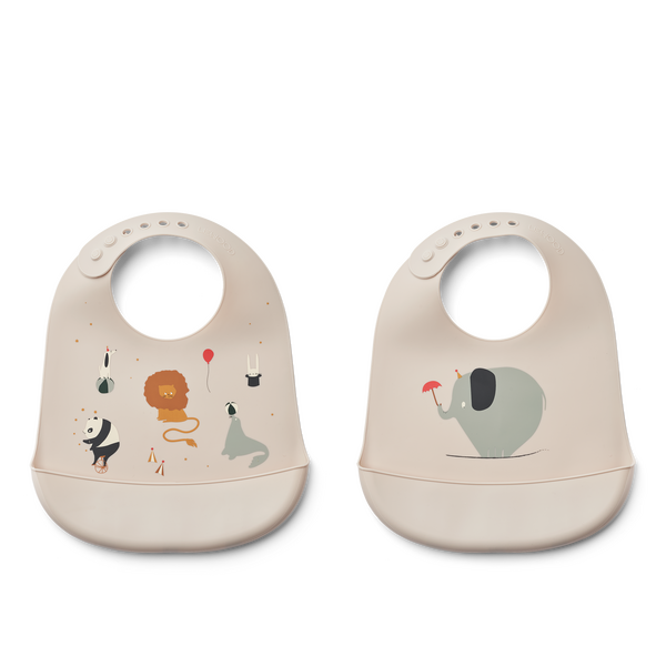 Liewood Tilda silicone bib 2-pack CHOOSE MODEL