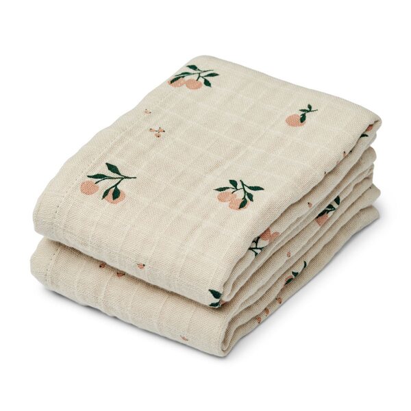 Liewood Lewis muslin cloth 2-pack, Bunny / Sandy