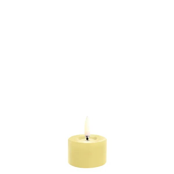 Uyuni LED pillar candle 5 x 2,8 cm, wheat yellow melted