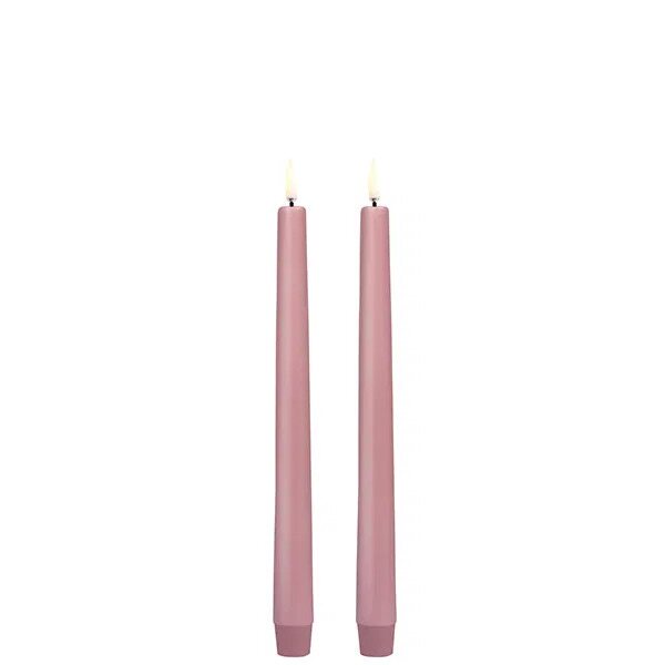 Uyuni Led-kruunukynttilä 25 cm 2 kpl/pkt, dusty rose