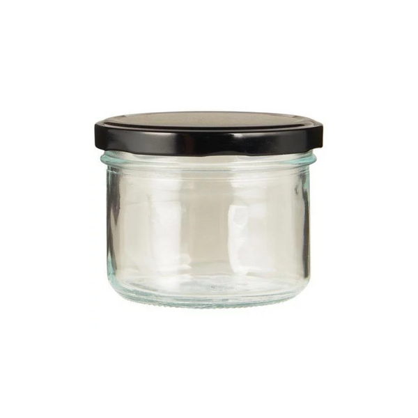 Ib Laursen Toledo glass jar with metal lid, 220 ml