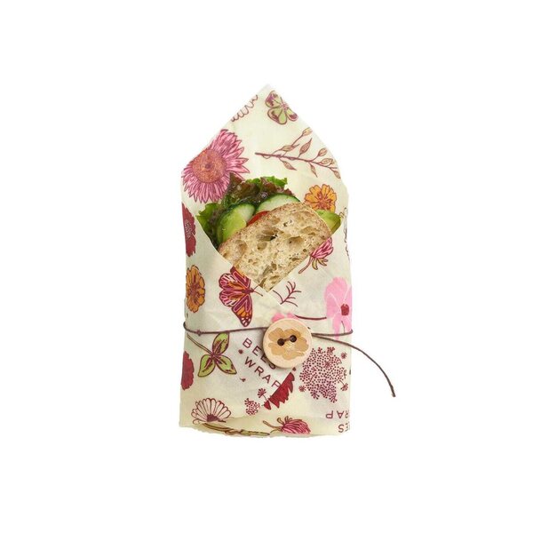 Bee`s Wrap Vegaaninen ruokakääre voileipä, Meadow Magic