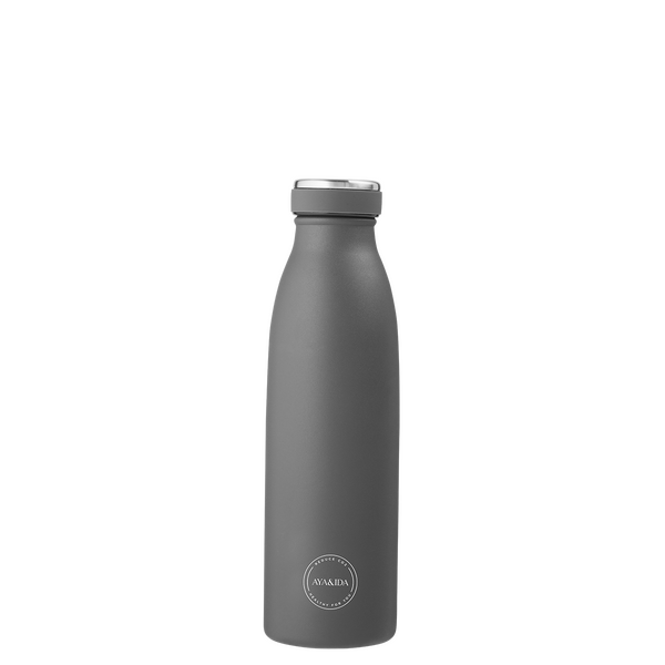 Aya&Ida Juomapullo 500 ml, dark grey