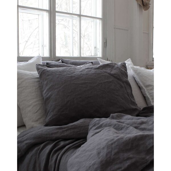 Heaven Linen Pellavatyynyliina 50 x 60 cm, tummanharmaa