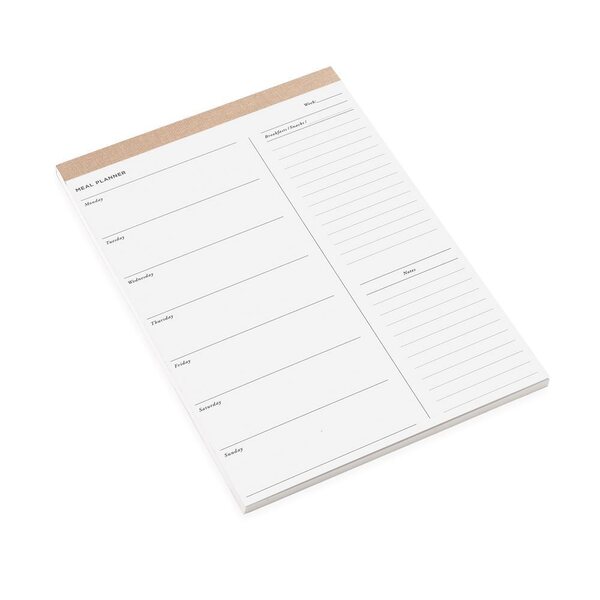 Bookbinders Design Meal Planner A4, sand brown