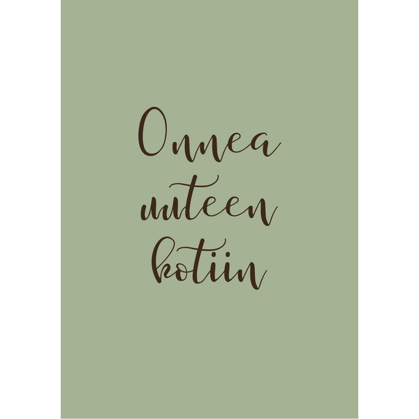Onnea uuteen kotiin kortti - VALITSE VÄRI