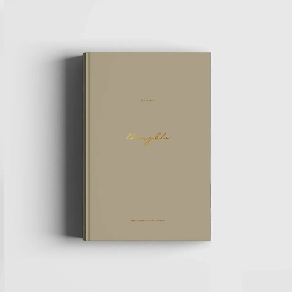 Cozy Publishing My Daily Thoughts, The Magic is in You muistikirja, soft touch beige