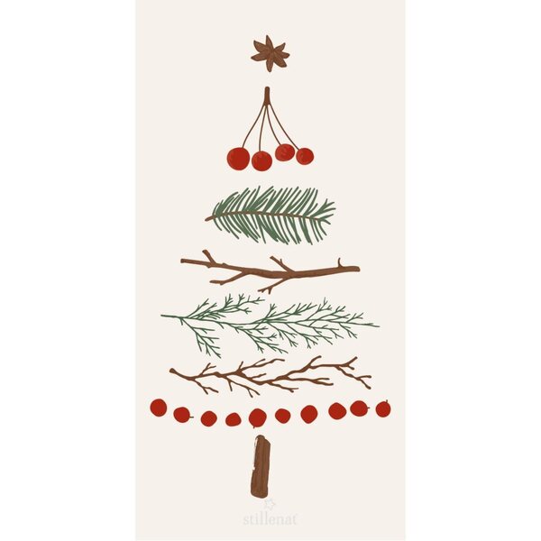 Ib Laursen Nature's Christmas tree napkins 40 x 40 cm, 16 pcs