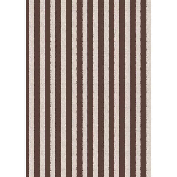 Ib Laursen Brown stripes textile look lahjapaperi 52,5 cm x 2 m