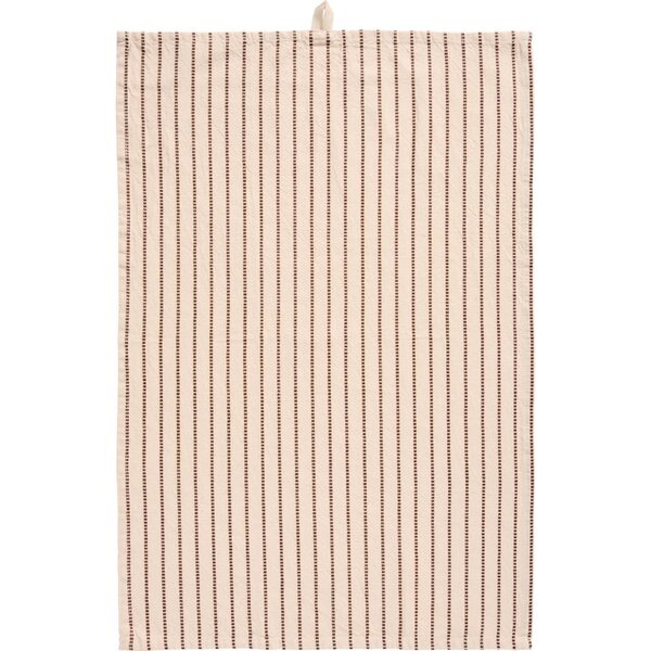 Ib Laursen Dixie kitchen towel 50 x 70 cm, off-white/brown