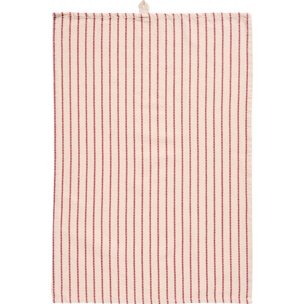 Ib Laursen Holly kitchen towel 50 x 70 cm, off-white/red