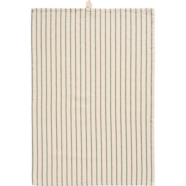 Ib Laursen Orla kitchen towel 50 x 70 cm, off-white/green