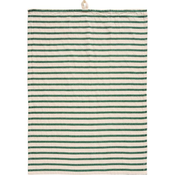 Ib Laursen Eske kitchen towel 50 x 70 cm, off-white/green