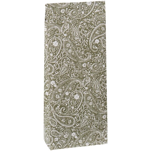 Ib Laursen Gift bag Paisley S 12x30,5x7 cm, green