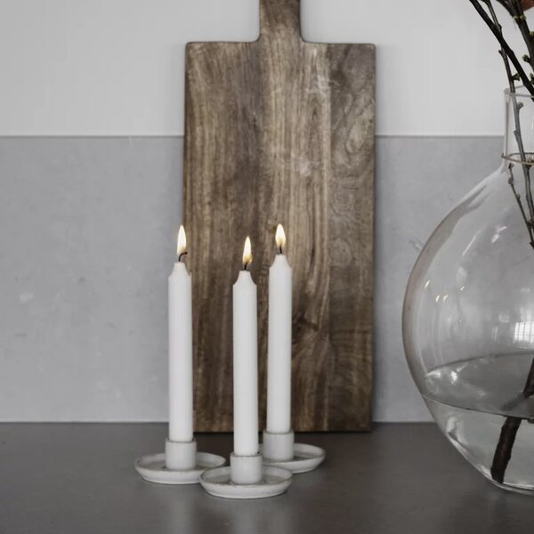 Ernst Candleholder 9 x 3,5 cm, natural white