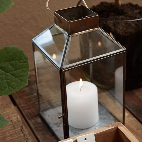 Ib Laursen Norr lantern 16 x 16 x 30,5 cm, gold