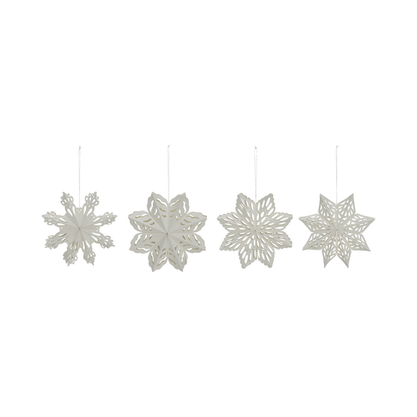 House Doctor Snowflake lumihiutale 15 cm 4 kpl/pkt, valkoinen