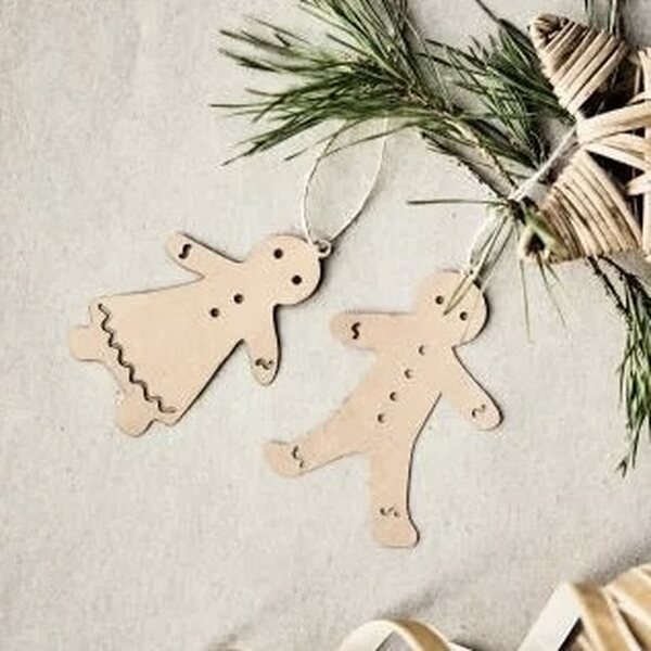 Ib Laursen Gingerbread paper decoration brown - CHOOSE MODEL