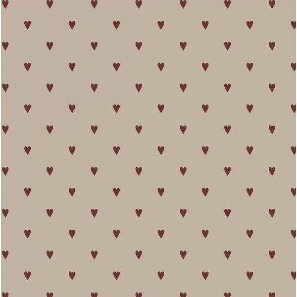 Ib Laursen Punaiset sydämet lahjapaperi 52,5 cm x 2 m