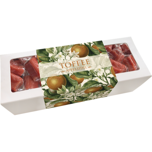Sköna Ting Toffee in paper box 200 g - Orange / Oranges