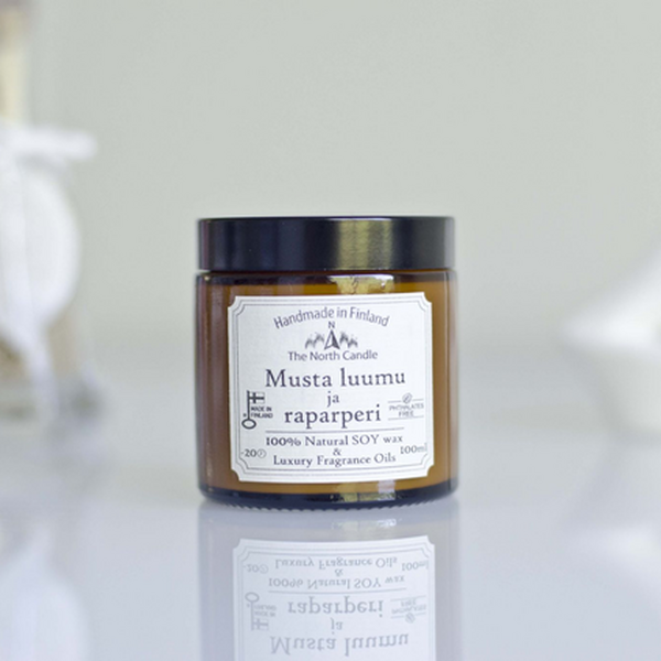 The North Candle Scented candle Black Plum & Rhubarb 100 ml