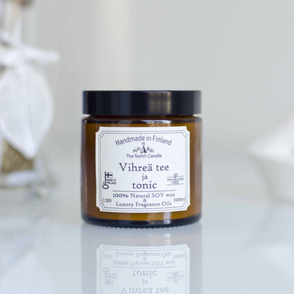 The North Candle Scented candle Green Tea & Tonic 100 ml