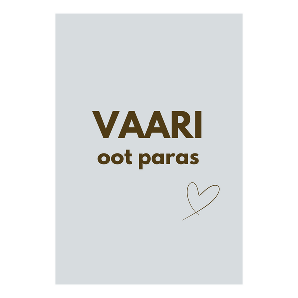 Vaari oot paras isänpäiväkortti