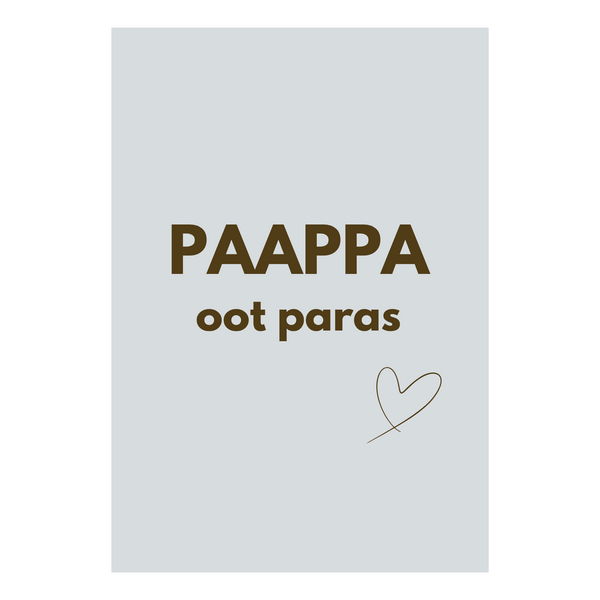 Paappa oot paras isänpäiväkortti