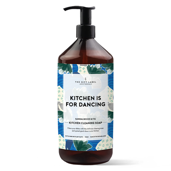 The Gift Label Kitchen Cleaning Soap 1000 ml, Kitchen is for dancing