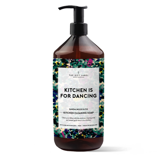 The Gift Label Kitchen Cleaning Soap 1000 ml, Kitchen is for dancing