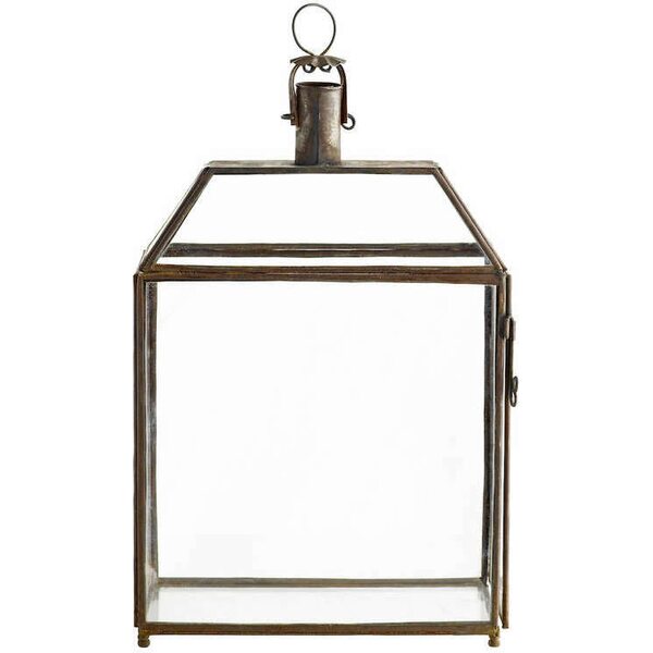 Tine K Lanhouse s lyhty 10 x 20 x 40 cm, rusehtavan musta