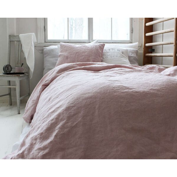 Heaven Linen Pellavapussilakana 150 x 205 cm, utuinen roosa