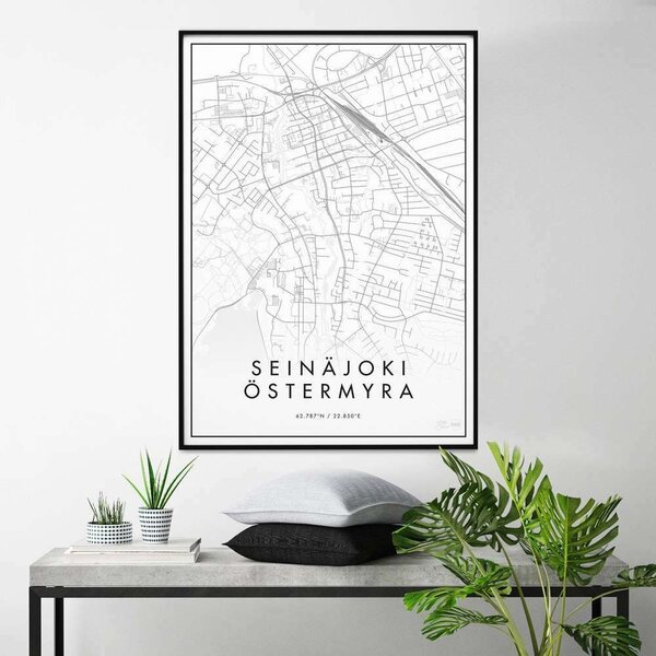 Påster Minimalistinen seinäjoki -juliste 50 x 70 cm