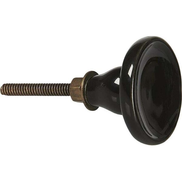 Ib Laursen ceramic knob 4 cm, black