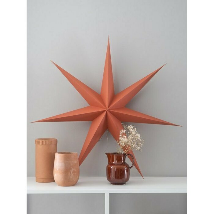 Riike Design Slim paperitähti 90 cm, punatiili