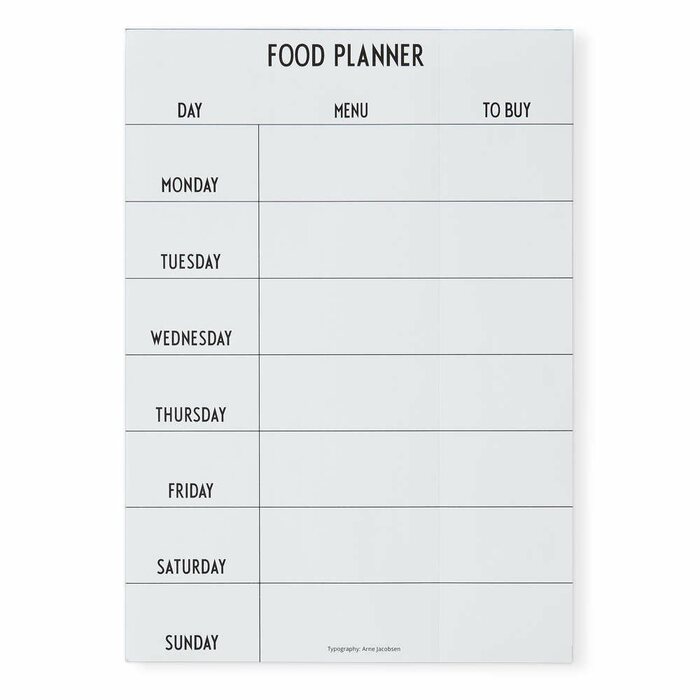 Design Letters Food planner