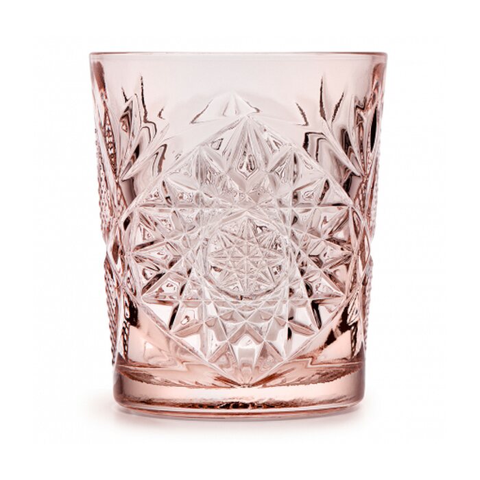 Libbey hobstar drinking glass 35 cl, coral