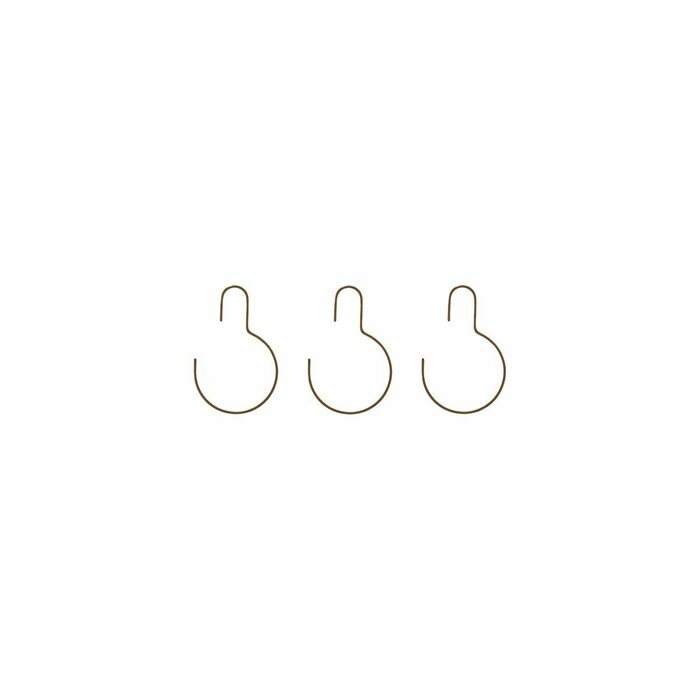 House Doctor Round hanger, Wire, Brown