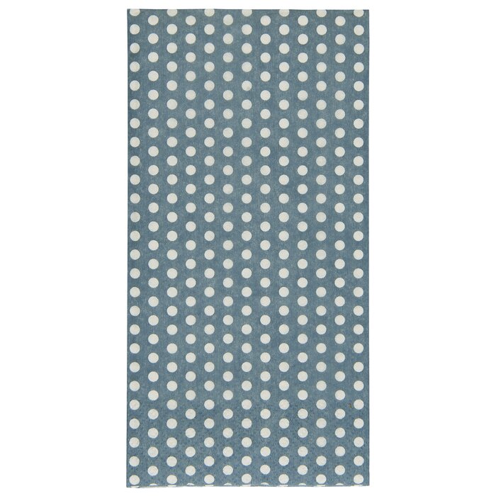 Ib Laursen Pilkulliset servetit, 16 kpl/pkt, 40 x 40 cm, sininen/valkoinen