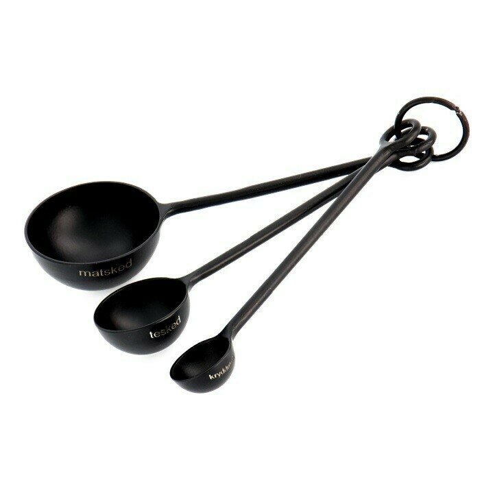 Ernst Measuring spoons 3 pcs, black