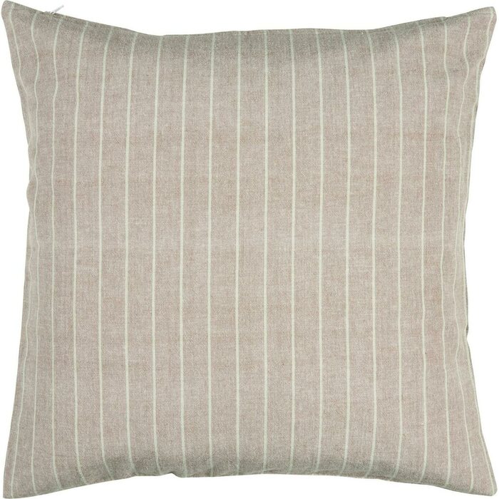 Ib Laursen Raidallinen tyynynpäällinen 50 x 50 cm, malva/beige