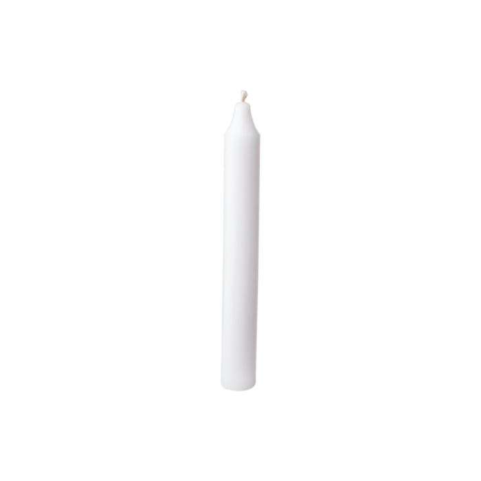 Affari Rustic taper candle 2,2 x 18 cm, white