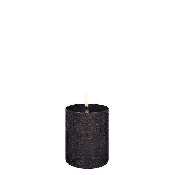 Uyuni Led-kynttilä rustiikki 7,8 x 10 cm, forest black