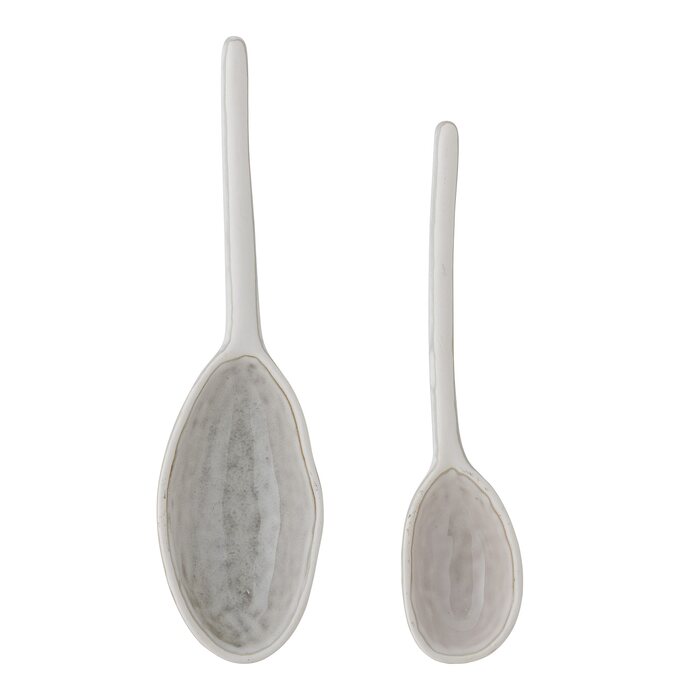 Bloomingville Orly Spoon, White, Stoneware