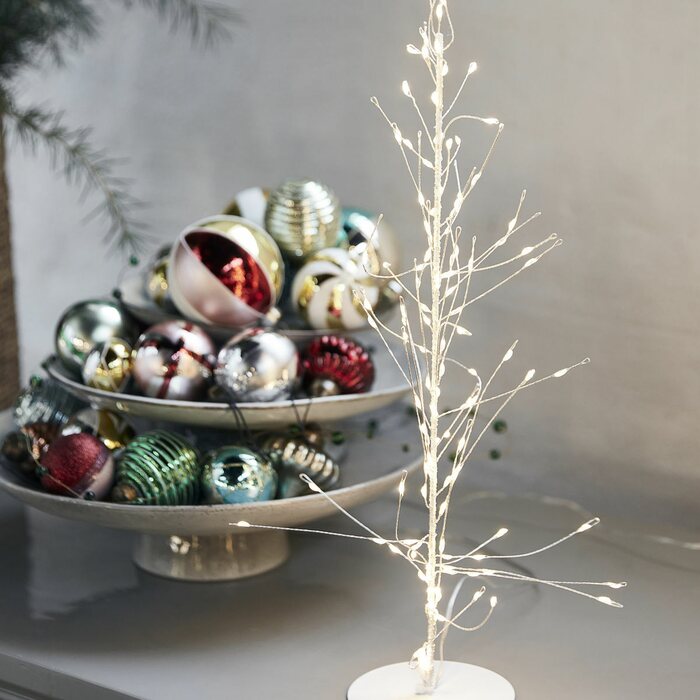 House Doctor wire Christmas tree Glow 45 x 12 cm, white