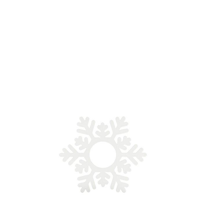 Storefactory Snö kynttilämansetti 9 cm, valkoinen