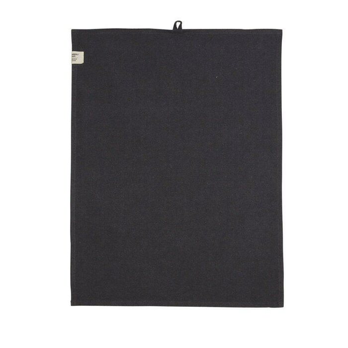Fondaco Vide kitchen towel 50 x 70cm, black